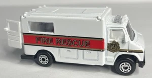 1990s Maisto Ambulance Fire Rescue Diecast Toy Car 1:64 - Rear Doors Open ~GO - Picture 1 of 11