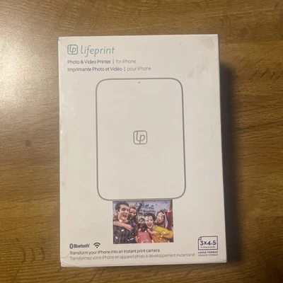 Lifeprint Portable 3"x4.5" Photo and Video Printer for iPhone (White) - Image 1 of 3