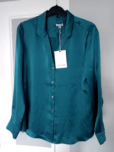 JIGSAW 100% Pure Silk Blouse (Size 8) Jade Green (BNWT) (Description Below) - Picture 1 of 4