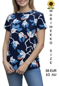 🌻 MARIMEKKO LAULANUT KATLEIJA TUNIC TOP FLORAL BLUE MULTI SIZE 38 EUR 10 AU - Bild 1 von 13
