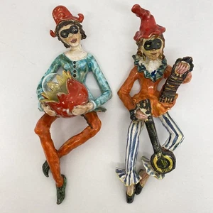 2 FIGUREN MVA VITTORIA MAZZOTTI ALBISOLA LAMPE VINTAGE KERAMIK WANDLEUCHTE - Bild 1 von 11