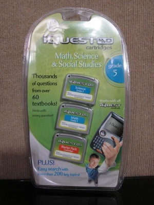 Leapfrog iQuest 4.0 Learning Cartridge Math Science Social Studies Grade 5 - Image 1 of 4