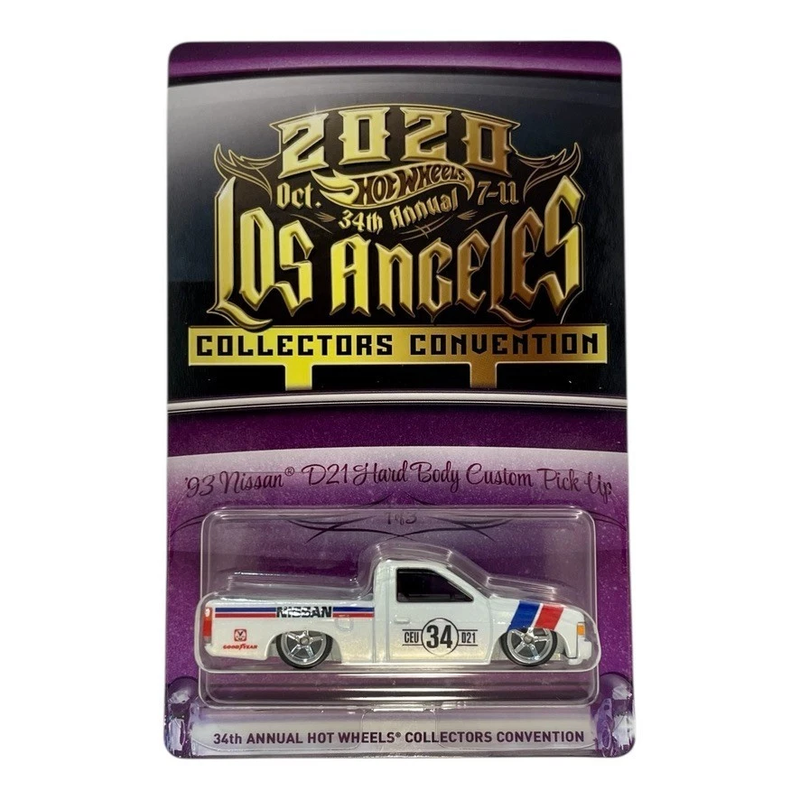 Nissan D21 2020 34th LA Convention 93 carrocería rígida camioneta #5116/6700 Hot Wheels Foto 1 de 2