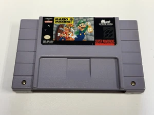 Mario Is Missing! (Nintendo SNES, 1992) Authentic - Picture 1 of 2