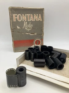 16 Vintage Negative Film Rolls & 1 In Reusable Metal Film Case, People / Places - Picture 1 of 19