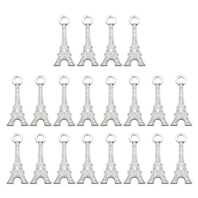  20PCS Legierung Eiffelturm Anhänger Charms DIY Schmuck Herstellung Zubehör für - Bild 1 von 4