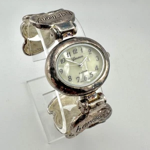 Geneva Platinum Womens Watch 6.5" Bangle Bracelet Silver Tone 7598, New Battery - Picture 1 of 11
