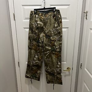 NEW Realtree Camo Cargo Womens Pants Size (12-14) Large Hunting Fishing Olive