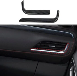 Carbon Fiber Dashboard Side Air Vent AC Outlet Trim for 2021-2023 Chevy Suburban - Picture 1 of 16