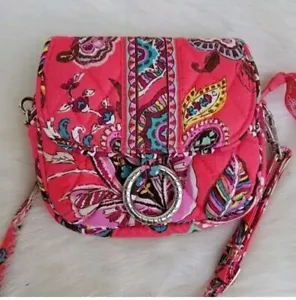 vera Bradley pink small floral printed crossbody - Picture 1 of 3