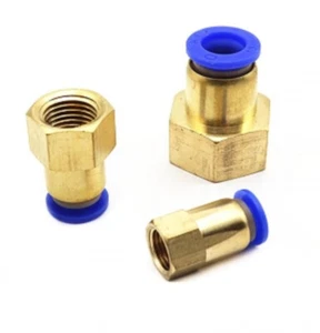 Adaptador de ajuste recto neumático M5 rosca hembra a 4 mm o 6 mm F PCF - Imagen 1 de 1
