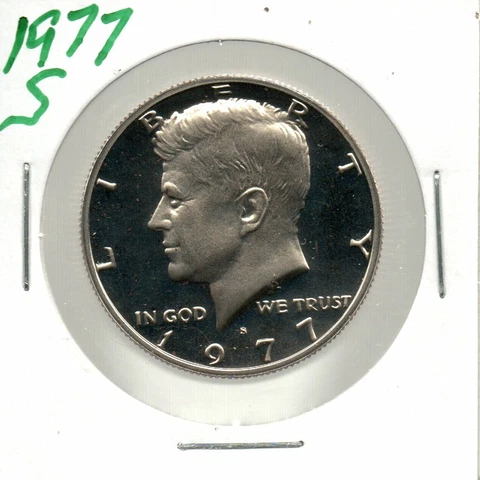 1977-S John F Kennedy Clad Proof Half Dollar Gem DCAM Example ~ Great Price Cover