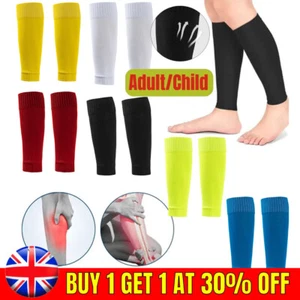 Football Sock Sleeves To Accompany Grip Socks - Variety Of Colours To Match Kit - Picture 1 of 47