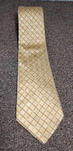 Tasso Elba Silk Tie Yellow 60 inches - Picture 1 of 3