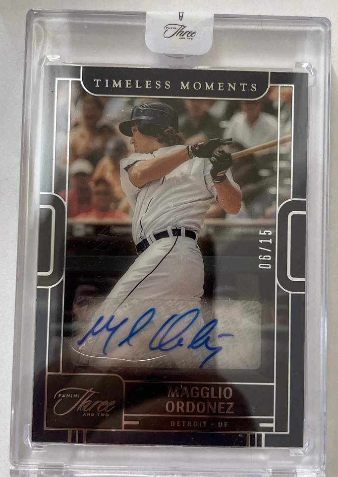 2023 Panini Three And Two Magglio Ordonez Timeless Moments  Auto 6/15 - Image 1 of 2