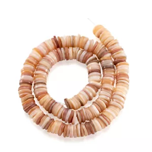 1Strand(178~182pcs) Heishi Shell Beads Natural Freshwater Coin Loose Spacer Bead - Picture 1 of 5