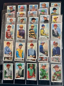 cigarette cards famous jockeys 1936 full set - Picture 1 of 2