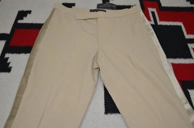 Ralph Lauren 黑色标签意大利制造丝绸全衬里粘纤羊毛裤子 6 — 第 1/4 张图片