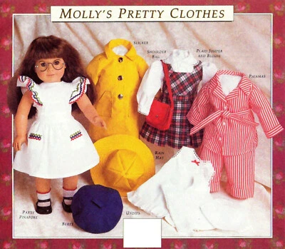 PLEASANT COMPANY American Girl Doll Molly's Pretty Clothes Pattern Out of Print Reproduction