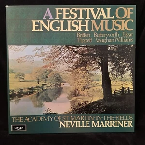 A FESTIVAL OF ENGLISH MUSIC - Marriner, ASMF - ARGO D26D4 - ST 4LP BOX - Picture 1 of 12