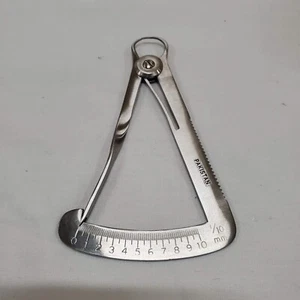 Crown Metal Caliper Gauge Caliper Dentist Lab Instrument Dental Ruler 0-1 - Picture 1 of 6