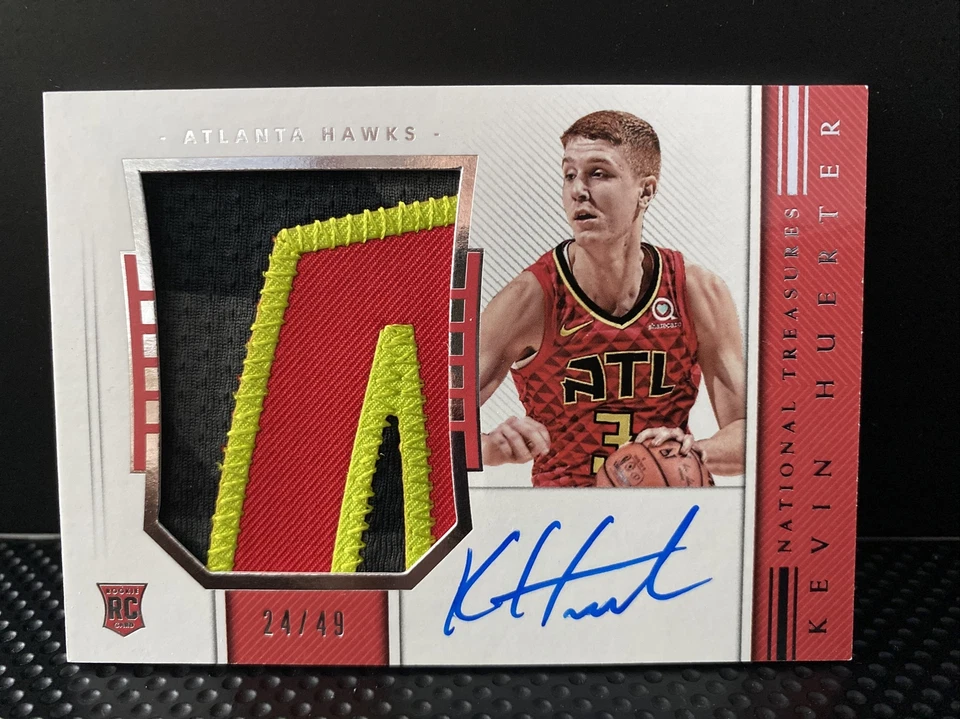 🎯2018-19 National Treasures Kevin Huerter Hawks/Bulls RC Rookie Patch Auto RPA - Image 1 of 2
