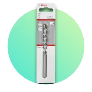 Bosch 10mm 80 x 120mm Concrete Masonry Silver Percussion Drill Bit - 2608597665 - Picture 1 of 4