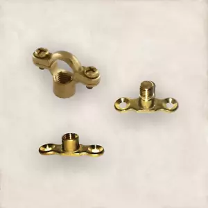 Soportes de anillo Munsen de latón 15 mm, 22 mm, 28 mm, 35 mm, 42 mm, 54 mm, clips de tubería - Imagen 1 de 6