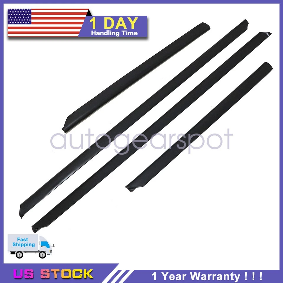 Se adapta a AUDI A4 Quattro 1996-01 NUEVO juego de 4 cubiertas molduras de puerta lateral inferior Foto 1 de 4