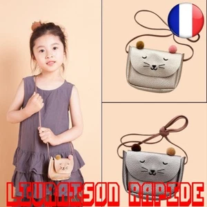 Sac Mini Mignon Chat Oreille Bandoulière Enfants Baby Porte-Monnaie Petite Fille - Imagen 1 de 1