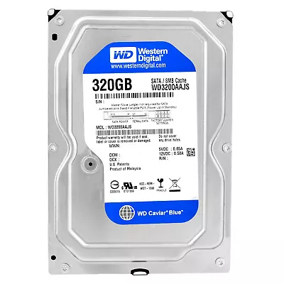 Disco Rigido Western Digital 320GB WD3200AAJS 7200 RPM SATA II 8MB 3,5" Pollici - Immagine 1 di 4