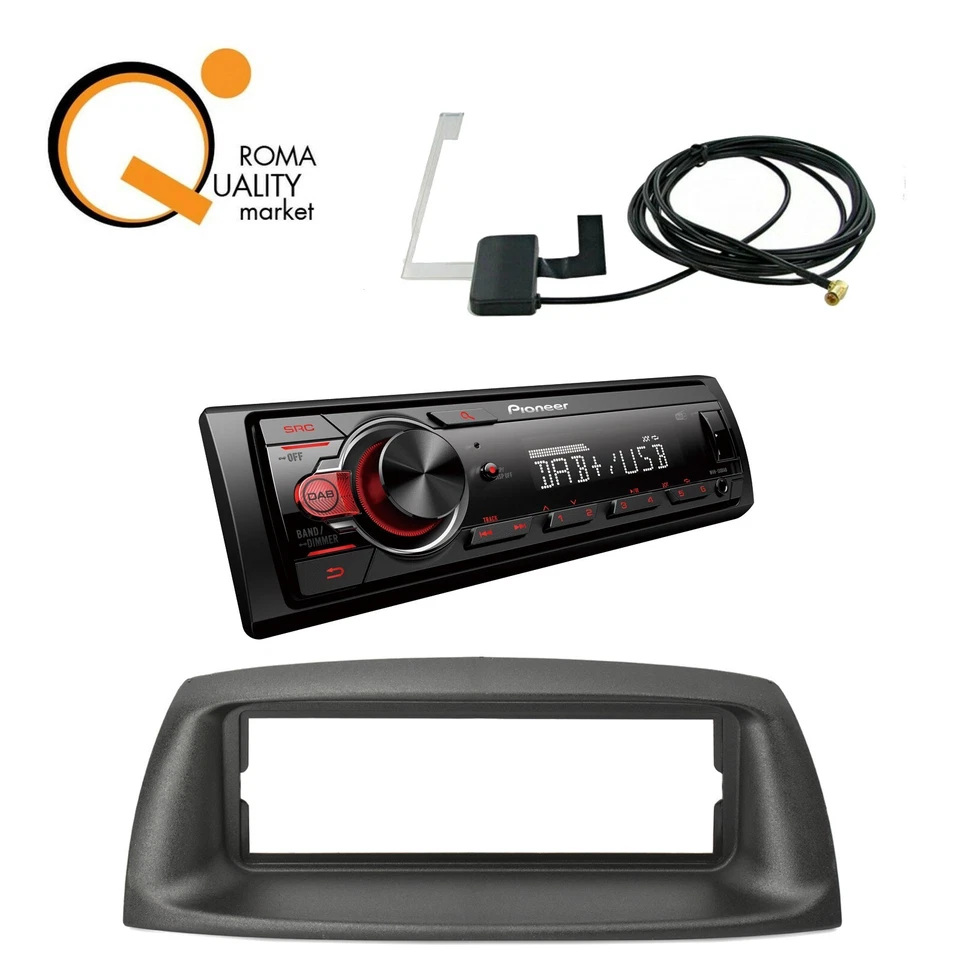 PIONEER MVH 130 DAB AUTORADIO Fit Punto 188 1999-2005 DAB+ USB MP3 ANTENNA - Immagine 1 di 1