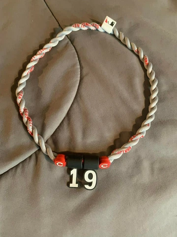 Cincinnati Reds JOEY VOTTO #19 Double Rope Team Necklace 22" FAST! FREE SHIP! Cover