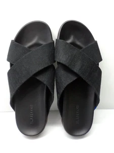 Sandalias Rothy’s para mujer THE WEEK SLIDE negras cruzadas correas de cáñamo talla 10 - Imagen 1 de 5