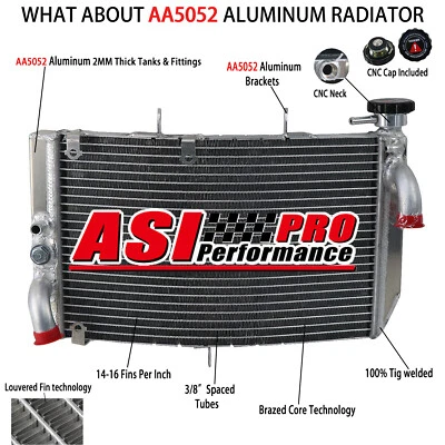 Radiador de aluminio para motocicleta Honda CBR600 F4i 2001-2006 #19010-MBW-D21 Foto 1 de 4