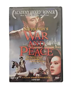 Tolstoy's War and Peace 3 DVD Set (1966) Sergei Bondarchuk, Russian Language NEW - Picture 1 of 6