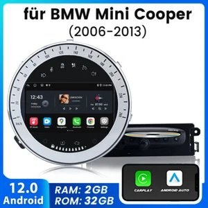 Für BMW MINI Cooper 2006-2013 DAB+ Android 12 Autoradio GPS Navi WIFI 2+32GB USB - Bild 1 von 12