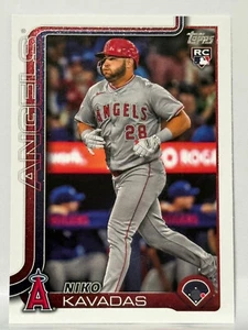 Niko Kavadas 2025 Topps Series 1 RC #278 Los Angeles Angels Baseball Card - Picture 1 of 2