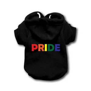 GAY PRIDE schwarzes Hunde Sweatshirt Hoodie - Hundepullover - Hundepullover - Hundebekleidung - Bild 1 von 24