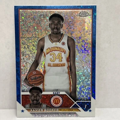 2023 Topps Chrome McDonald's Xavier Booker Blue Mini-Diamond Refractor /99 - Image 1 of 3