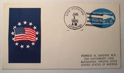 Ship Cancelation USS Perkins (DD-877) 1 January 1970 - Image 1 of 2