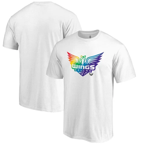 Unisex Fanatics Branded White Dallas Wings Team Pride T-Shirt Cover