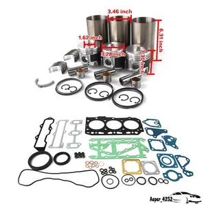 Engine Overhaul Piston Gasket Bearing Rebuild Kit Set For Yanmar 3TNV84 3TNV84T - Picture 1 of 17
