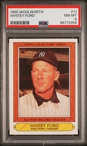 1985 Topps Woolworth Whitey Ford #11 PSA 8 NM-MT 🔥 Rare LOW POP - Picture 1 of 2