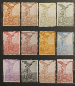 1911 Circuito Aereo di Firenze (Campo di Marte) - 12 erinnofili diversi colori - Picture 1 of 2