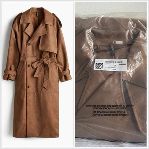 H&M Napped Trench Coat Size M - Picture 1 of 2