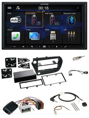 Alpine Bluetooth 2DIN Lenkrad DAB USB Autoradio für Honda Insight ZE2 2009-2013 - Bild 1 von 4