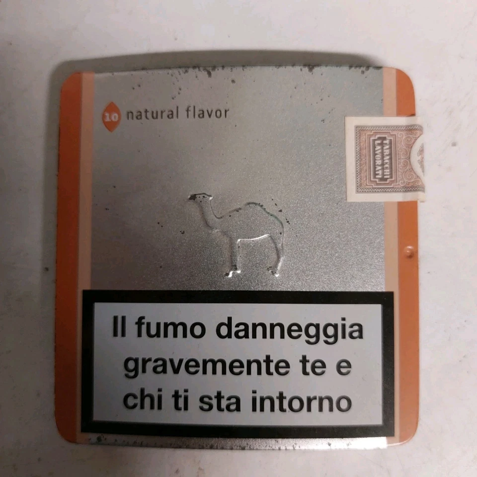Porta sigarette in metallo vintage Camel Natural Flavor - Immagine 1 di 1