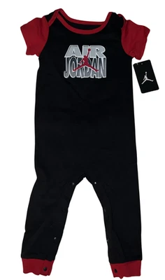 Jordan Jumpman Mameluco Tejido Estático Bebé Negro 24M Niño Pequeño Conjunto Jersey Suave Nuevo Foto 1 de 4