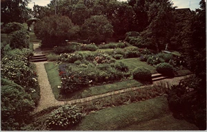 Postcard A View of the Garden Moffatt-Ladd House 1763 Portsmouth NH - Picture 1 of 2